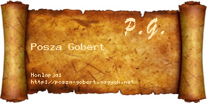 Posza Gobert névjegykártya